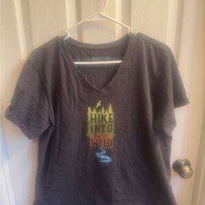 Life is Good Gray Graphic T-Shirt